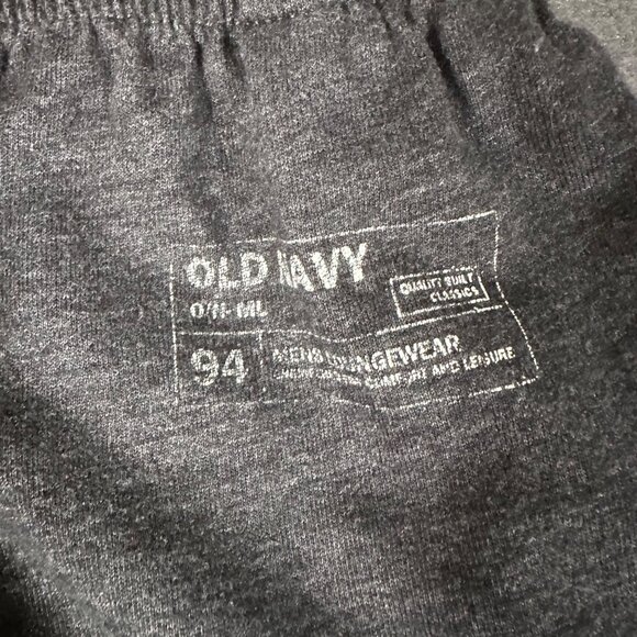 Old Navy Mens Medium Gray Cotton Loungewear Pants Drawstring Waist Pull On - Picture 4 of 6